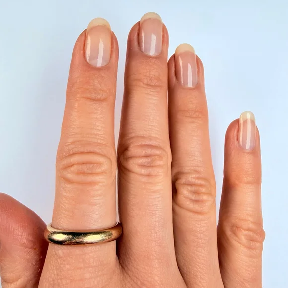 14K Solid Yellow Gold Frederick Goldman Classic Solid 4MM Band Vintage Ring SZ 9 - Picture 3 of 9